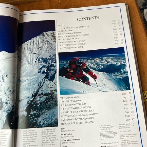 🏔️🏔️🏔️ EVEREST Coffee table book History of the Himalayan Giant by Mantovoti - Picture 5 of 13